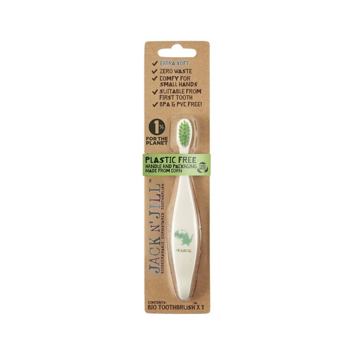 Jack N' Jill Dinosaur Toothbrush 6 Months+ 