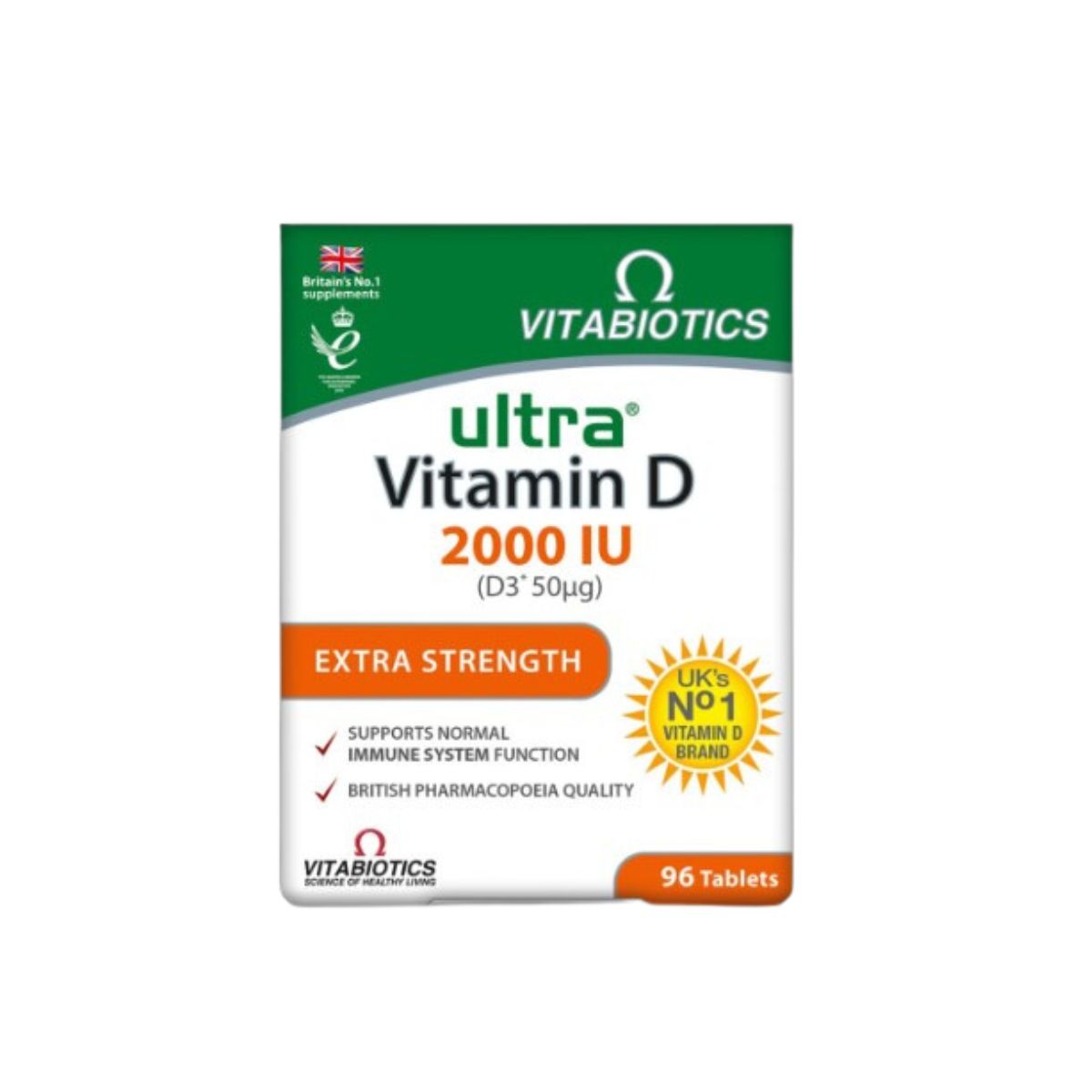 Vitabiotics Ultra Vitamin D 2000 UI 96 Tablets Vitabiotics Ultra Vitamin D 2000 UI 96 Tablets