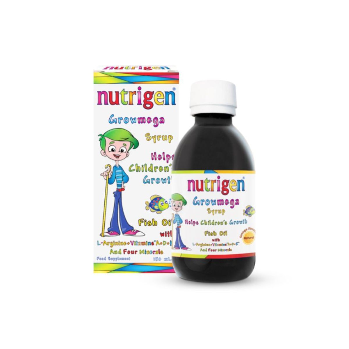 Nutrigen Growmega Fish Oil For Kids Syrup 200 ML