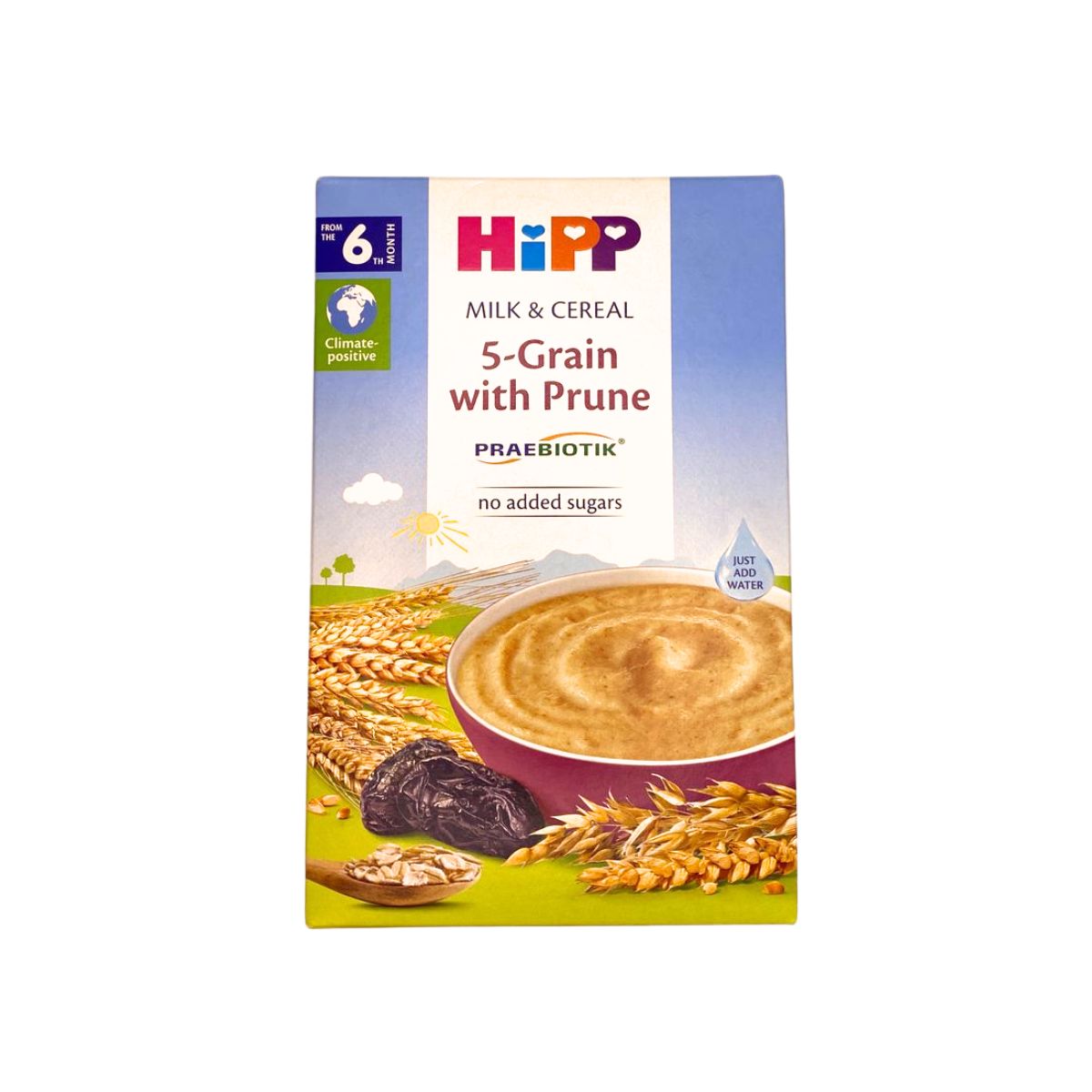 Hipp Mualebi 5 Cereals, Plum 6 Months+ 250 G